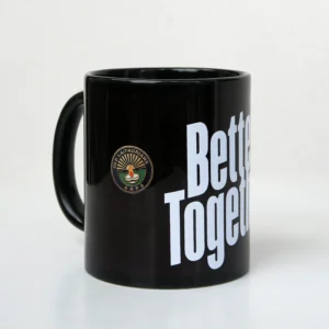 Alumni Printed Black Ceramic Coffee Mug - 325 ml | Premium Tea Cup Gloss Finish | Office Desk & Gift Mug for Friends & Loved Ones